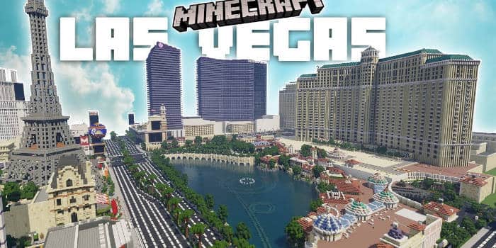 ผู้เล่นสร้างลำดับทั้งหมดของถนนลาสเวกัสในเกม Minecraft