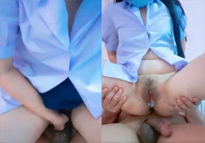 น้องนักเรียน ขย่มควยเสียว กระแทกควยแรงๆ แตกใน น้ำควยเยิ้มหี แจ่มโคตร