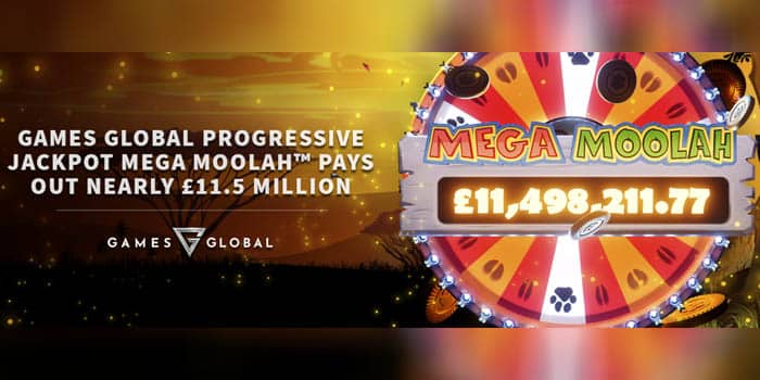 เกม Mega Moolah ของ Games Global มอบรางวัลแจ็คพอต $15.6 ล้านดอลลาร์