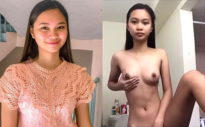 วัยรุ่นไทย วัยใส ถอดผ้า โชว์หุ่นบางกรอบ แหกหี ติ้วหี ให้ดูชัดๆ